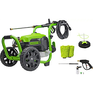 Greenworks 3000PSI 2.0GPM Electric Pressure Washer Combo Kit $240 + Free S&H