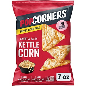 7oz. PopCorners Kettle Corn Popped Corn Chips Bag (6 Flavors) 2 for