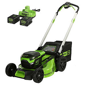 Greenworks 60V 21" Cordless Self-Propelled Lawn Mower w/ 2x 4Ah Batteries & Charger $374 + Free S&H
