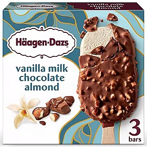 Select Walgreen's Stores: B1G1 Free: 3-Ct. Haagen Dazs Ice Cream Bars (various) from 2 for $6.50 + Free Pickup Orders