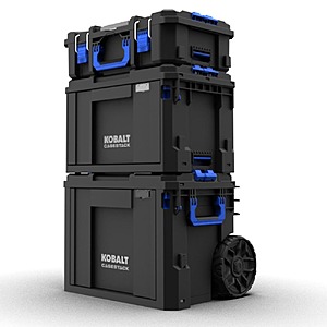3-Pc Kobalt CASESTACK Modular Tool Box Tower Set $149 + Free S&H