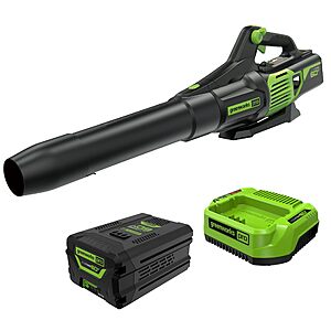 Select Accounts: Greenworks 60V Electric Leaf Blower w/ 2.5Ah Battery & Charger $98 + Free S&H