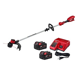 16" Milwaukee M18 Cordless String Trimmer w/ 2x 5Ah Batteries & Charger $199 + Free S&H
