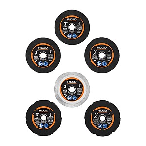 6-Piece RIDGID Cut-Off Wheel Kit $20 + Free S/H