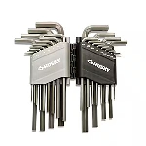 26-Pc Husky SAE/Metric Long Arm Hex Key Set $9.95 + Free S&H