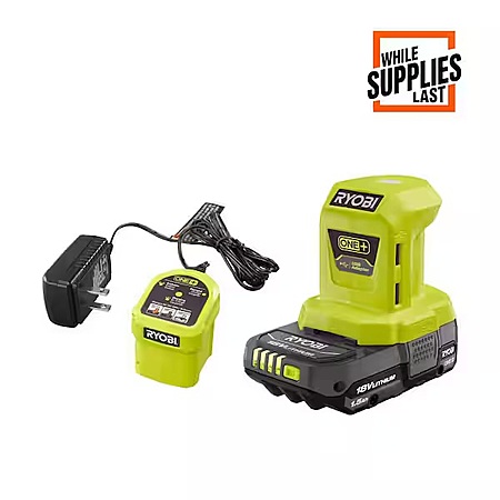 50% Off RYOBI Portable Power Source Kit!
