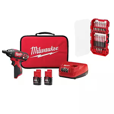 33% Off Milwaukee M12 Screwdriver Kit!