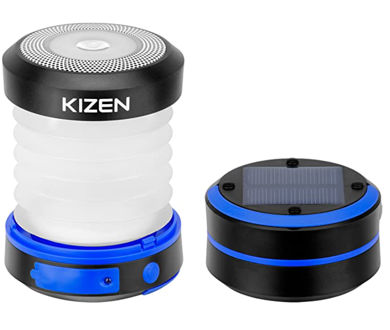 Kizen Solar Powered LED Camping Lantern 12.70$ $12.7