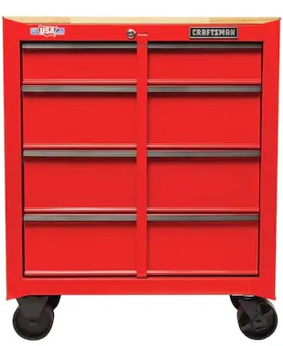 Select Lowe S Stores Craftsman 1000 Series 4 Drawer Steel Rolling