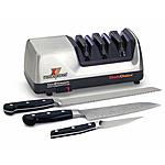 Chef’sChoice 15 Trizor XV EdgeSelect Professional Electric Knife Sharpener for Straight and Serrated Knives Diamond Abrasives Patented Sharpening System, 3-Stage, Gray $100
