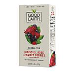 Good Earth Sensorial Blend All Natural Hibiscus, Rose and Sweet Berries Herbal Tea, 15 Count Tea Bags (Pack of 5) - $3.75 AC shipped w/ Amazon Prime