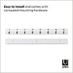 Umbra Flip 8 Wall Mounted Space-Saving Retractable Hook Rack White/Nickel - $22.90 shipped w/ Amazon Prime