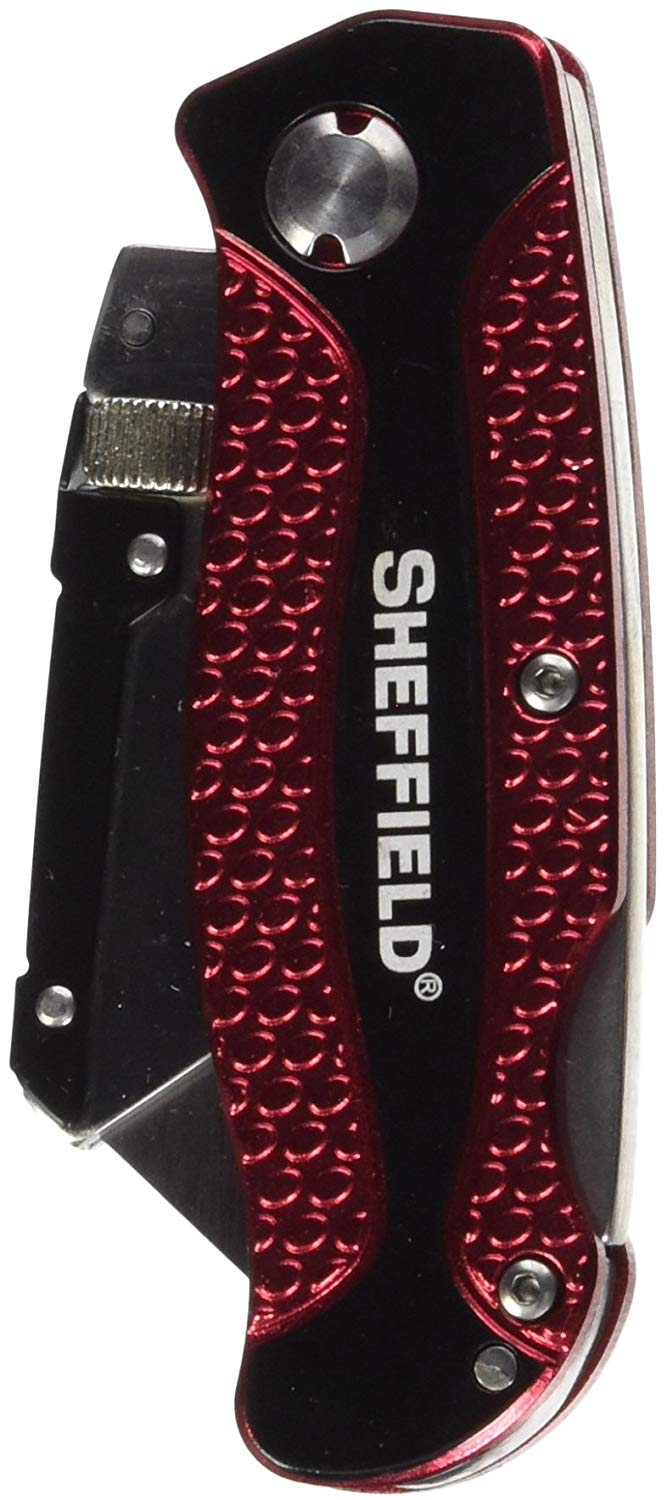 Sheffield 10668 Folding Lockback Utility Knife 5 Shipped W