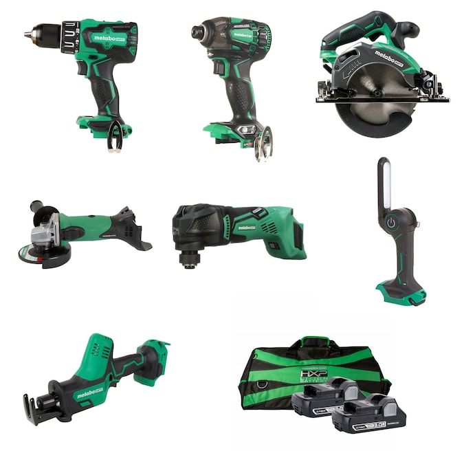 YMMV - Metabo HPT 7-Tool 18-Volt Brushless Power Tool Combo Kit with Soft Case (2-Batteries Included and Charger Included) $279 with free store pickup