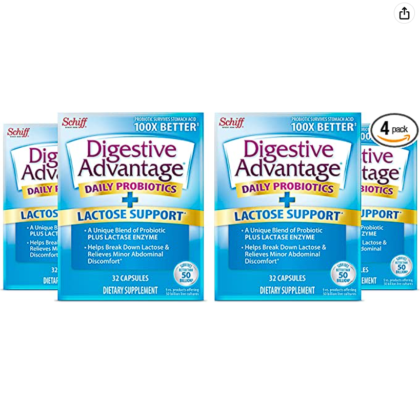 Lactose Defense Pills 4 pack 32ct on sale and extra 20coupon when