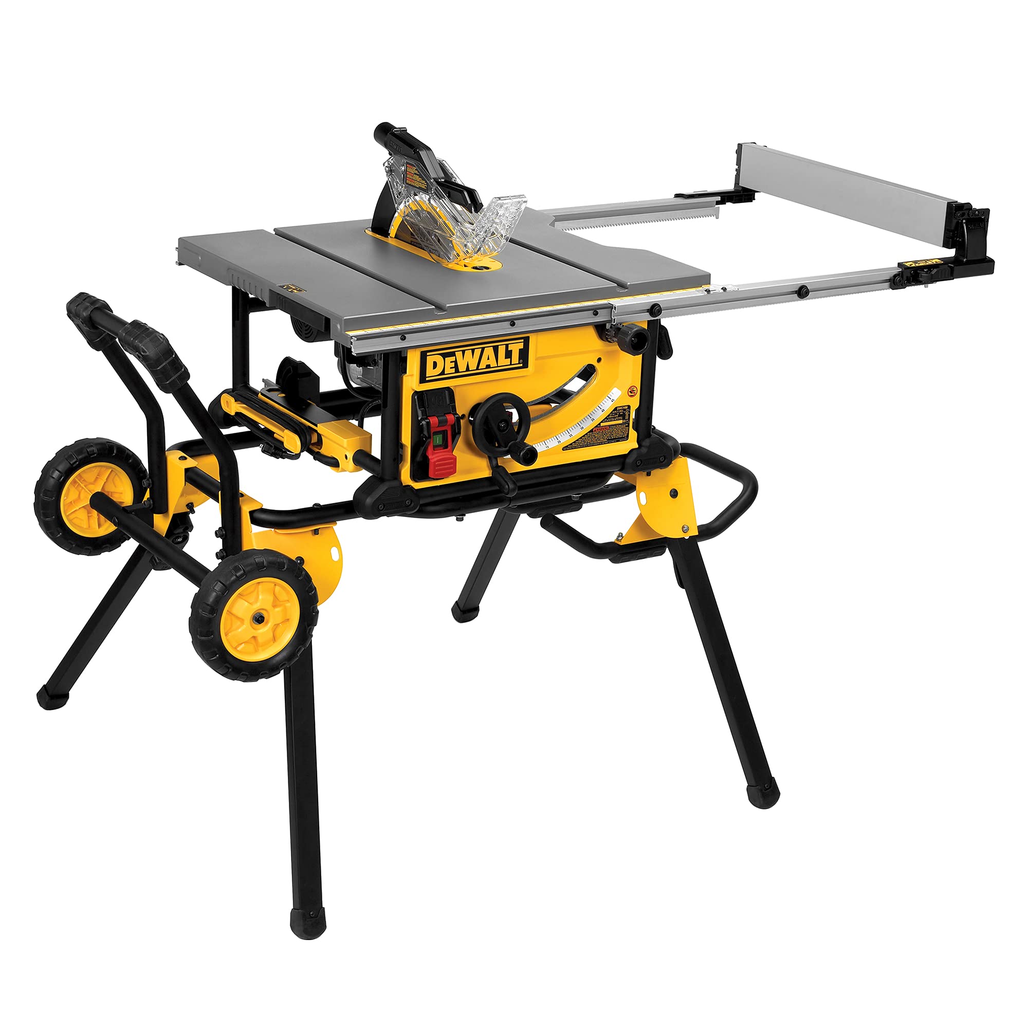 DEWALT DWE7491RS 10 Inch Table Saw, 32-1/2 Inch Rip Capacity, 15 Amp Motor, With Rolling/Collapsible Stand - $474