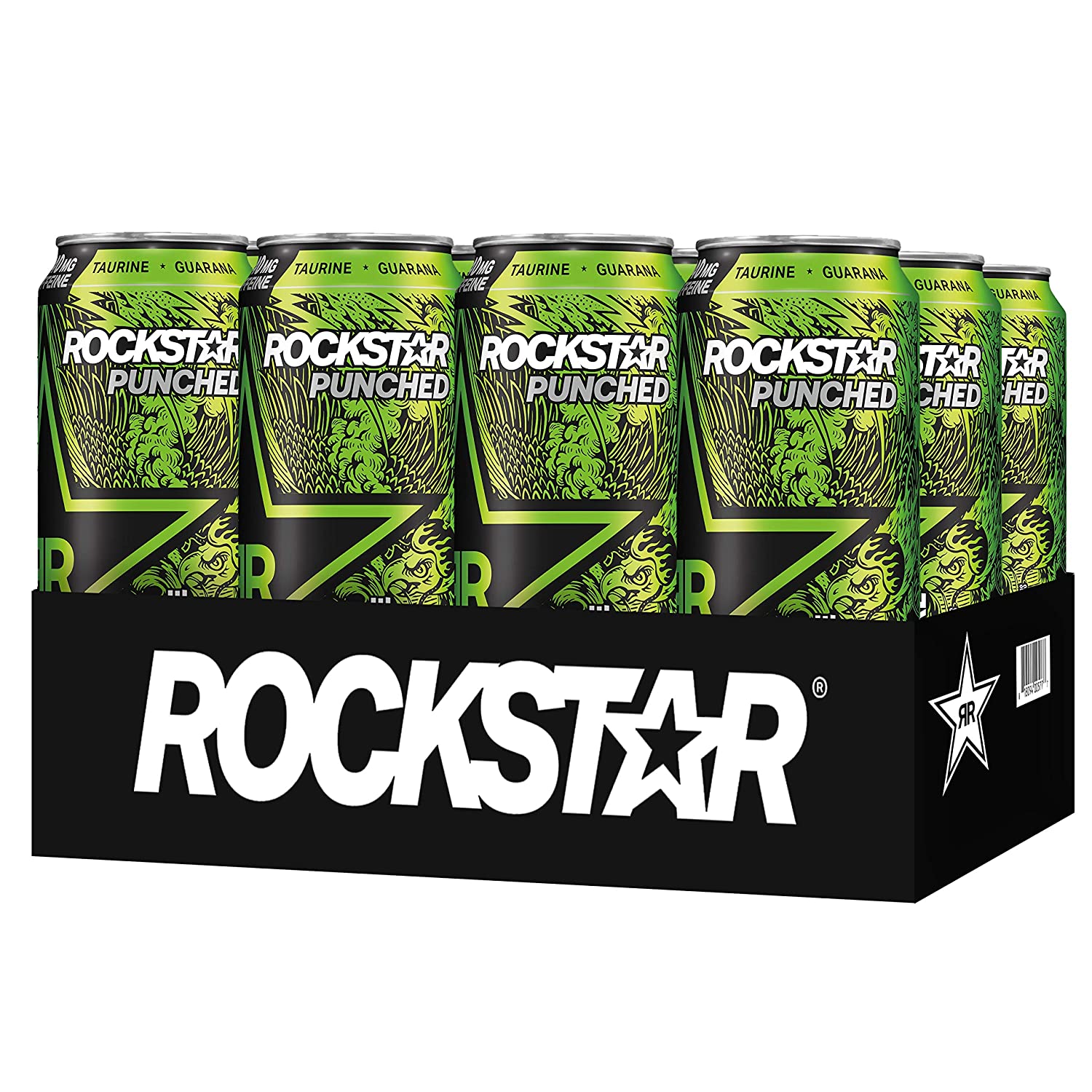 12-Pack 16oz Rockstar Energy Drink (Hardcore Apple) $12.68
