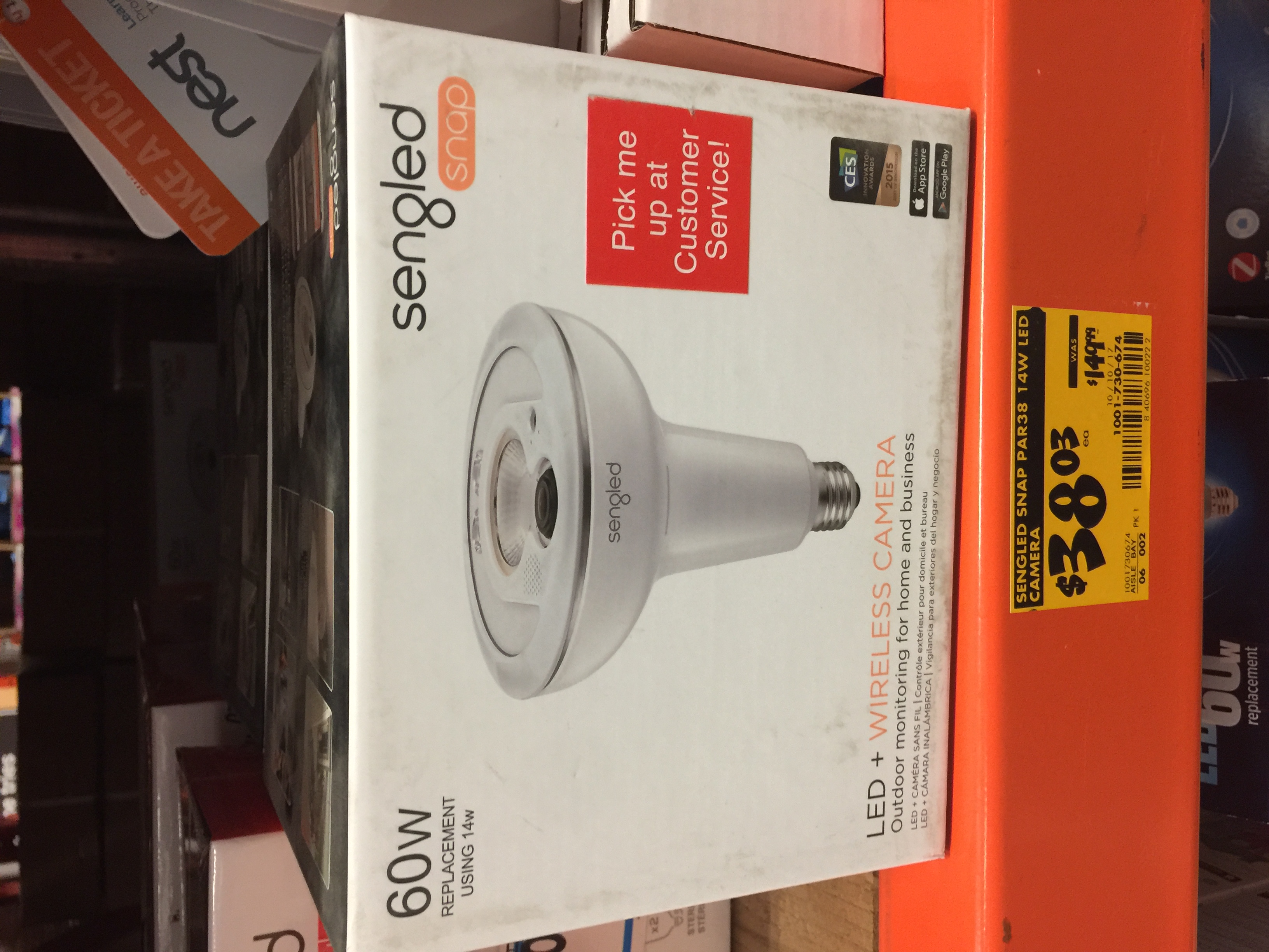 Sengled Snap LED Wireless Camera $38 03 at Home Depot B&M YMMV