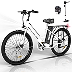 COLORWAY 26&quot; Electric Bike for Woman, 500W Powerful Motor, 36V 12AH Removable Battery E Bike, , Max. Speed 19.9MPH Electric Bicycle UL2849 - $299.39