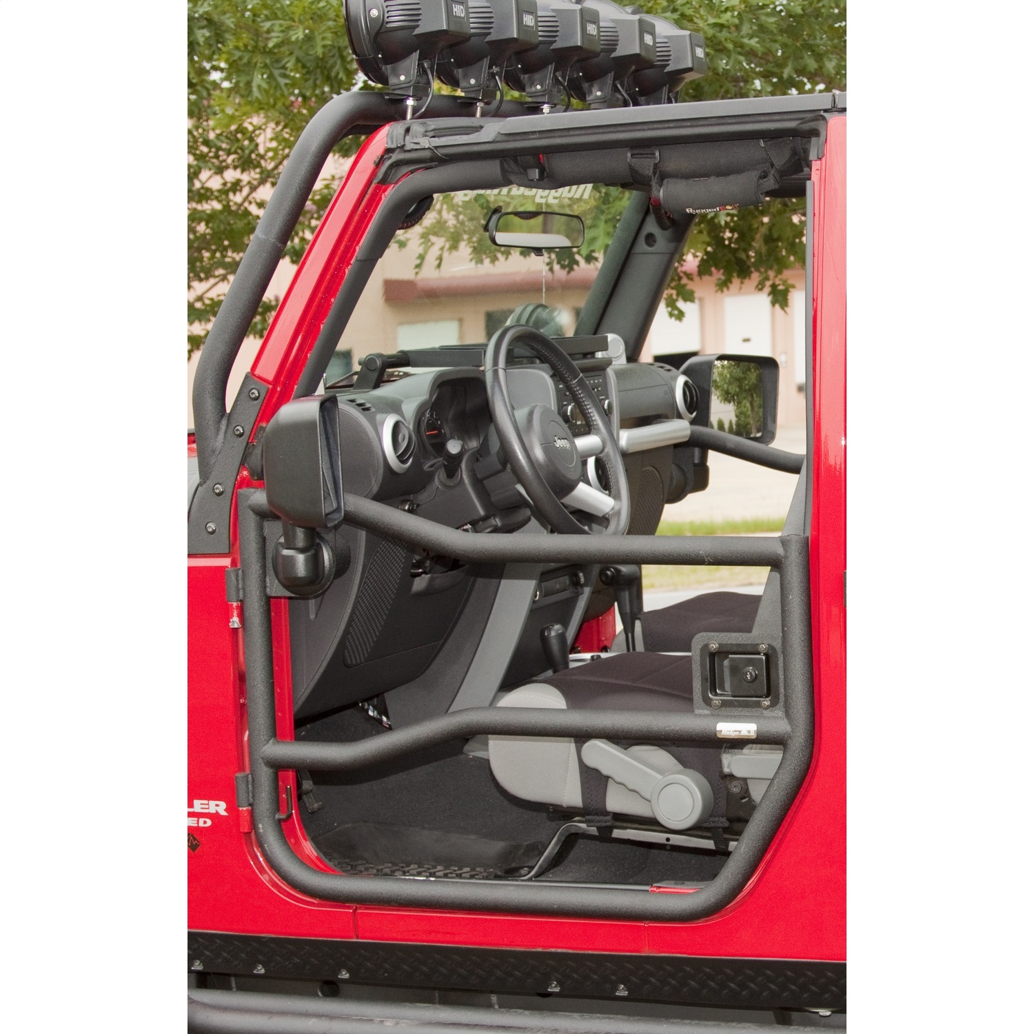 Rugged Ridge 11509 10 Black Textured Front Tube Doors 138 50