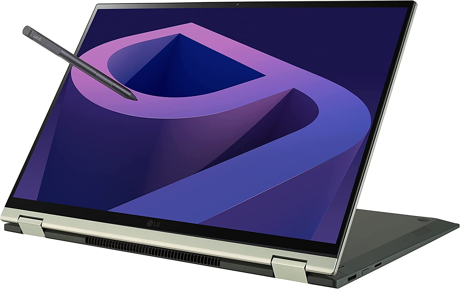 LG gram (2022) Laptop 16T90Q 2-in-1 16" Touchscreen, Intel Evo 12th Gen Core i5, 16GB RAM, 512GB SSD, Windows 11, Green $999