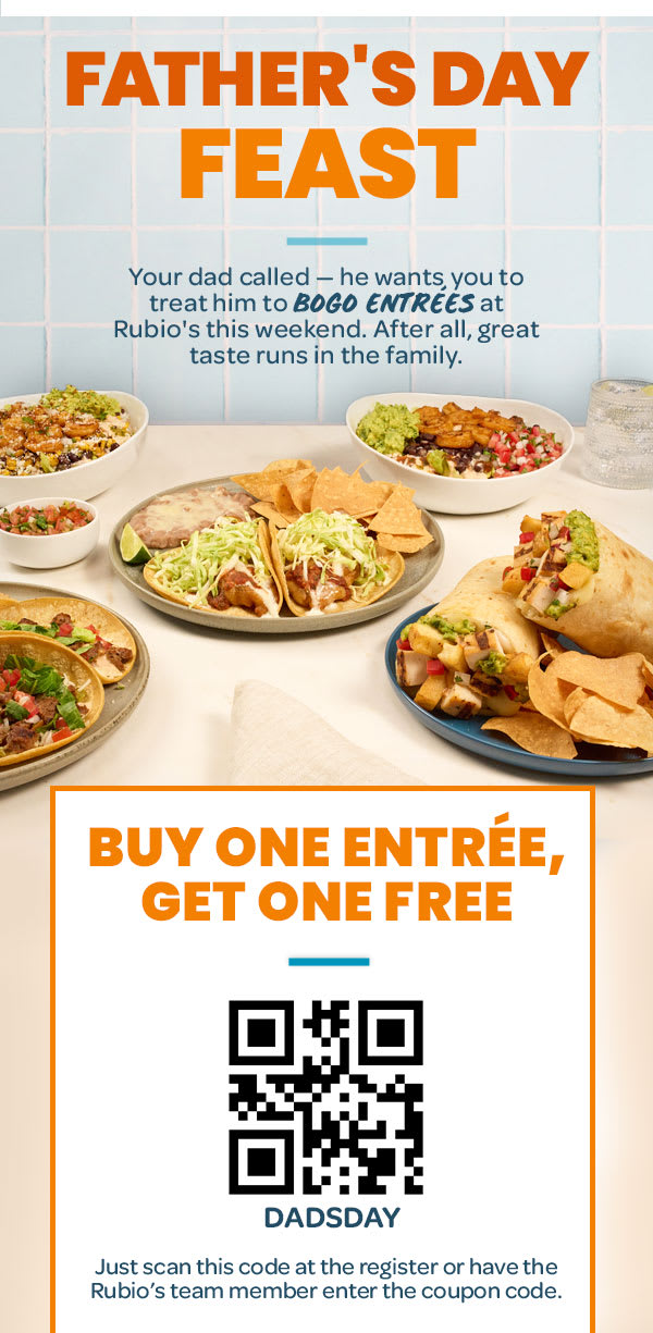 Rubio's: BOGO Entree
