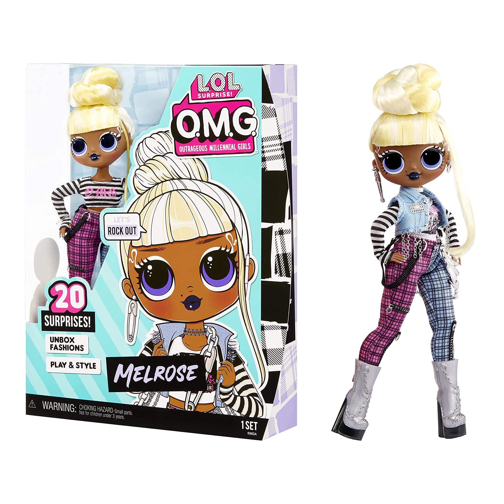 LOL Surprise OMG Melrose Fashion Doll with 20 Surprises Including Accessories in Stylish Outfit, Holiday Toy Great Gift for Kids Girls Boys Ages 4 5 6+ Years Old & Collec - $13.99