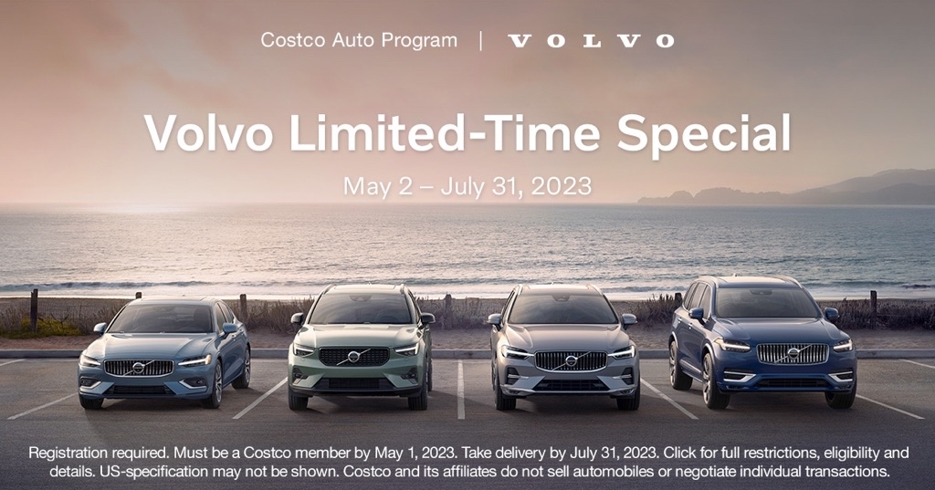 Costco auto Volvo LimitedTime Special