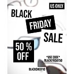 BLACKSHEEP: 50% off all glasses + lense options $1.5