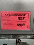 Fry's Electronics B&amp;M YMMV!!! - Verizon Blackberry Z10, $99.99 no contract
