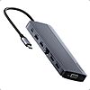 Anker Laptop Docking Station, 14 in 1 USB C Hub, Triple Display with 2 x 4K HDMI, 1080p VGA, 80W Power Delivery, 5Gbps USB-A/C Data Ports  $42.99