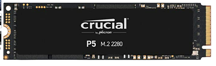 Crucial P5 SSD 500 GB NVMe $54.99 @ Amazon