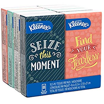 [YMMV] Prime members - Kleenex Travel packs 10cnt 8qty + No Rush credit $2.28