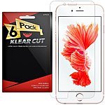 6-Pack Klear Cut Apple iPhone 6s/6s Plus Screen Protector $0.50