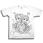 Girls' Graphic DIY Color Me Tees (Various Styles) $3 + Free Store Pickup
