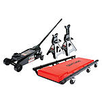 Craftsman 3-Ton Floor Jack w/ Creeper & Jack Stands + $41 SYW Points $110 + Free Store Pickup