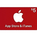 Select Retailers w/ Apple Pay: $5 App Store & iTunes Gift Card Free