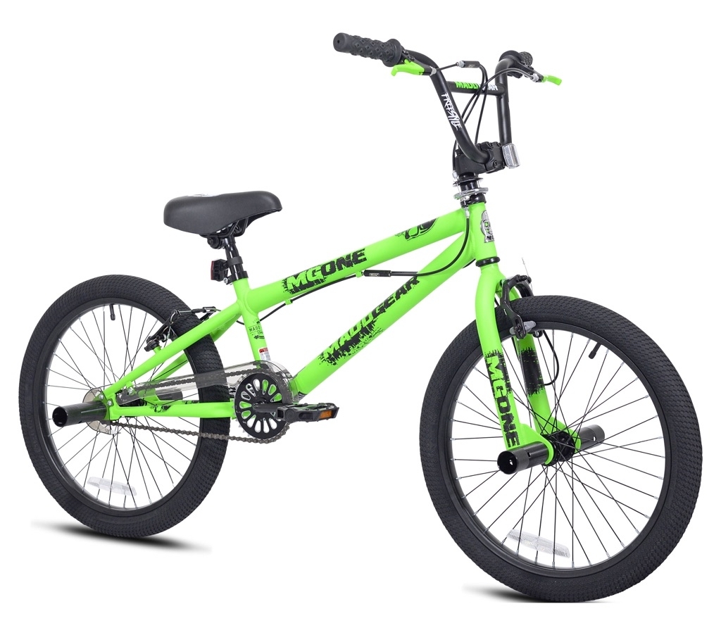 Madd Gear 20-inch Boy's Kids Freestyle BMX Child Bicycle, Green - $34