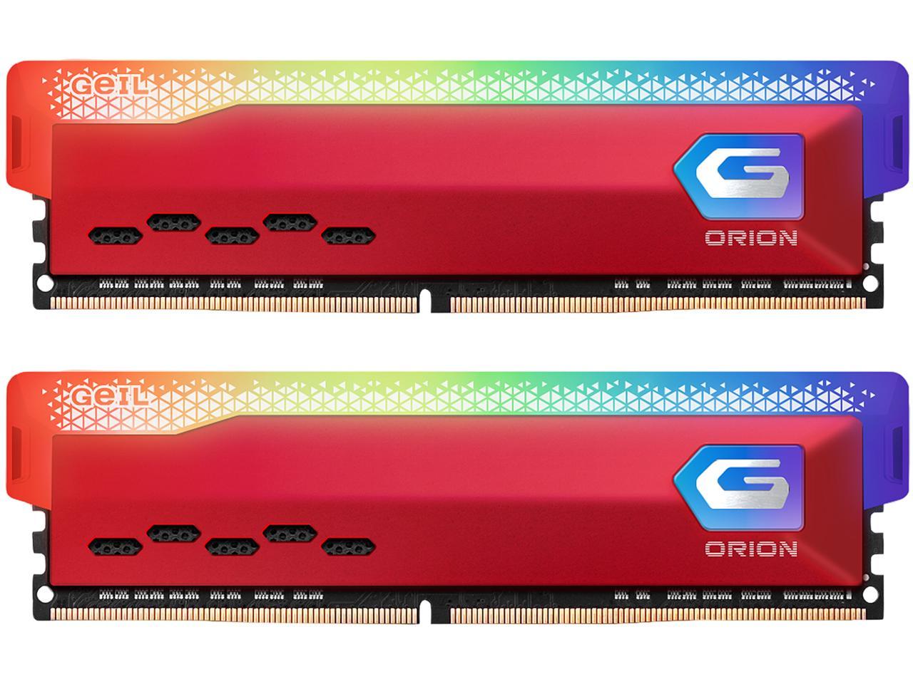 GeIL ORION RGB AMD Edition 32GB (2 x 16GB) 288-Pin DDR4 3200 CL18 - $93 AC @Newegg