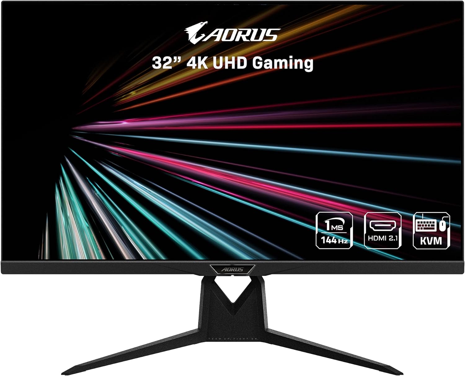 Gigabyte AORUS FI32U 31.5" 144 Hz 4K HDR IPS Gaming Monitor $499.99 at Amazon