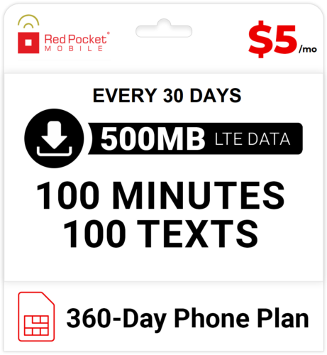 Redpocket $60 annual plan now $54