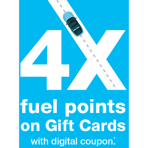 4x FUEL POINTS at Kroger with Digital coupon.   Exp 09/30/2017