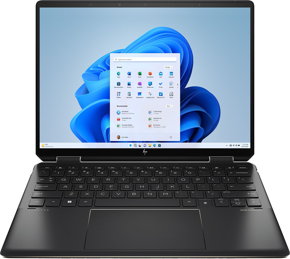 HP Spectre 2-in-1 13.5" Wide Ultra XGA+ Touch-Screen Laptop Intel Core i7 16GB Memory 512GB SSD Nightfall Black 14-ef2013dx - Best Buy $799