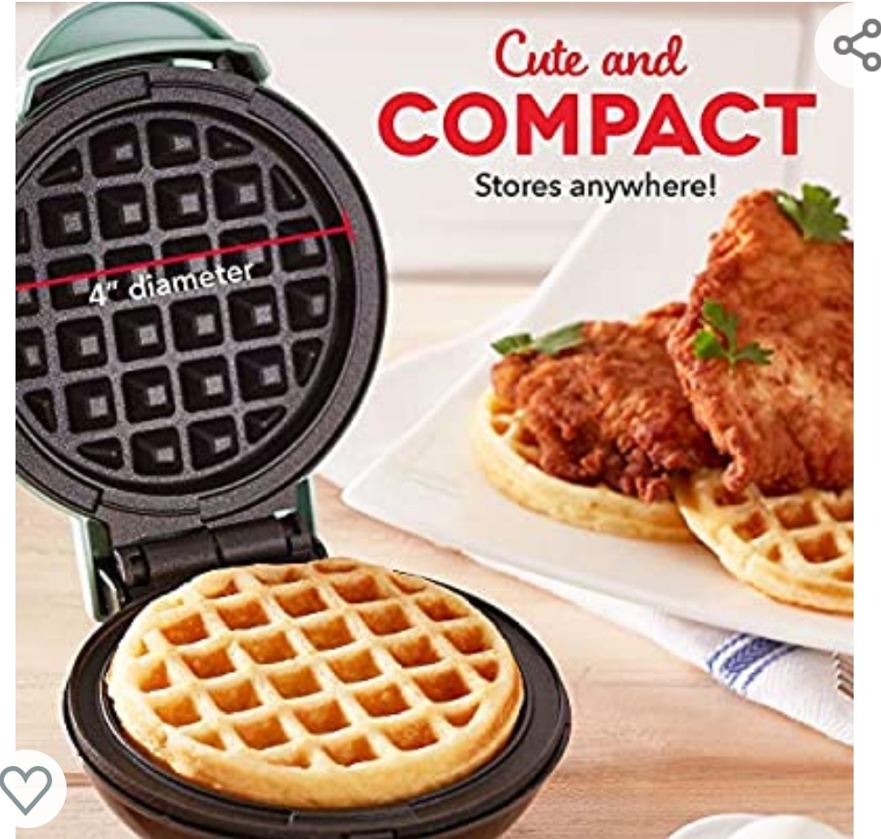 Dash Mini Waffle Maker Machine for $9.99