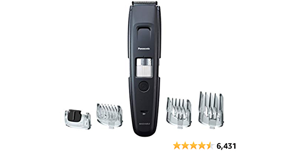 Panasonic Professional Beard Trimmer with 4 Precision Attachments for Detailing, 58 Trim Length Settings with Adjustable Dial, Wet Dry, Cordless ER-GB96-K - $70.85