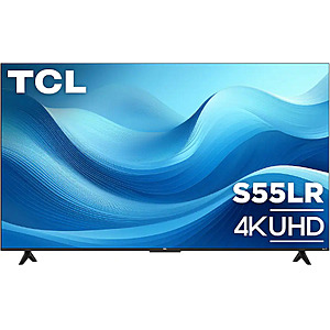 TCL - 65" Class S55LR Series 4K UHD HDR LED Smart TV with Roku TV (2026) -$369 Best Buy FS $369.99