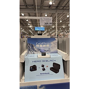 Costco Members: GoPro HERO13 Black Action Camera Bundle with Additional Enduro Battery, 128GB microSD Card and Carrying Case $309.99