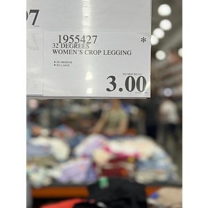 [Costco Members] In Store Only - 32 Degrees Women Crop Legging [YMMV]  $3