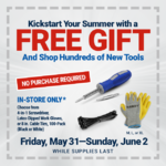 Free No Purchase Required; Choice of 3 5/31-6/2 – Harbor Freight Coupons