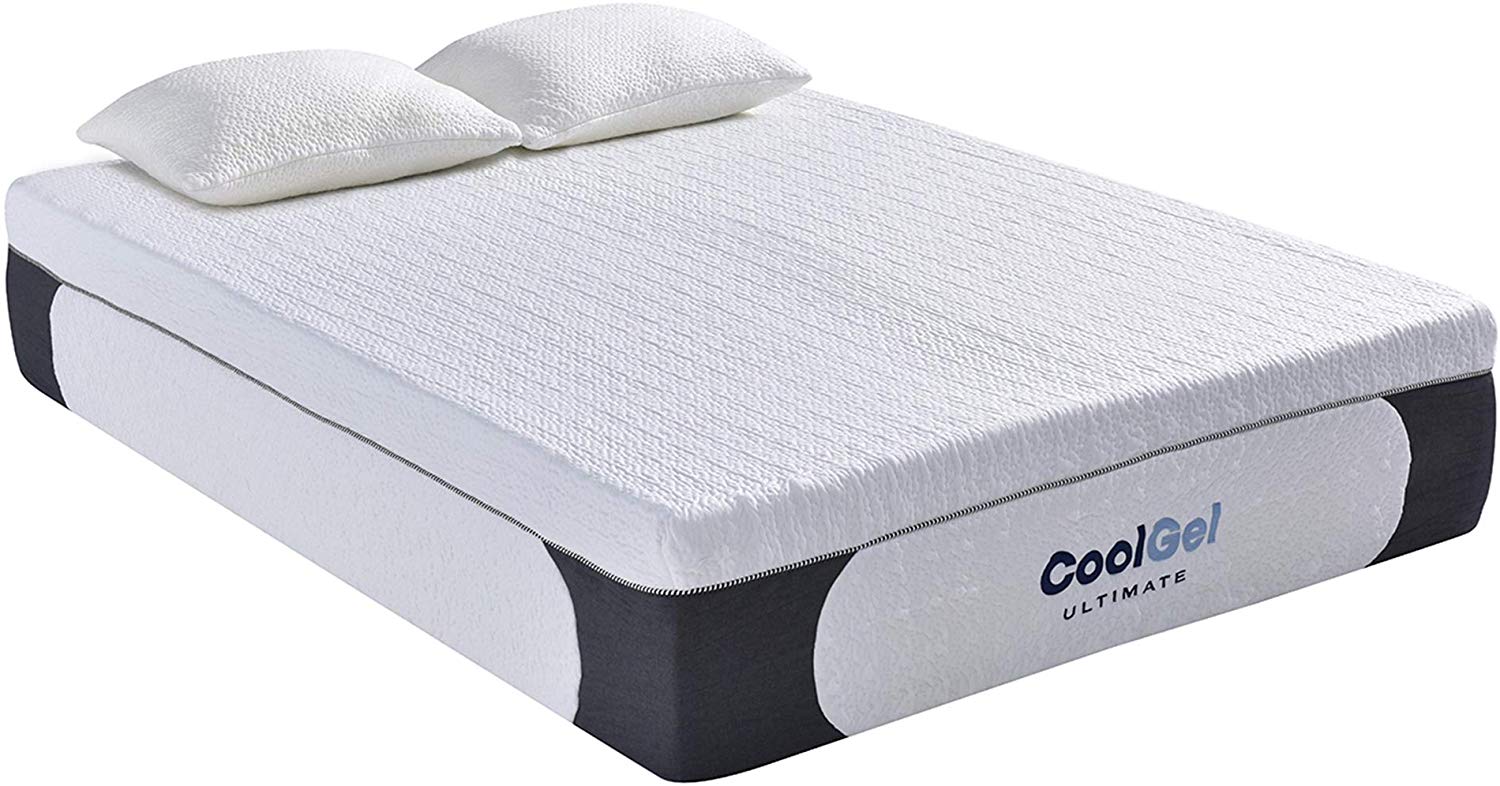 Foam Cool Gel Queen Mattress 14-in + 2 foam pillows -- $262.92 (more sizes on sale)